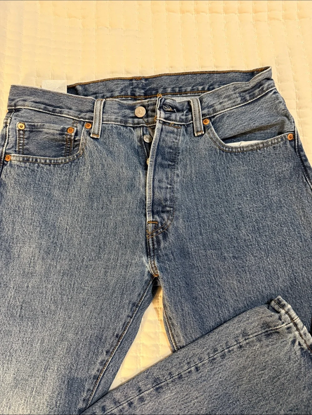 Levi's Men's Straight-Leg Medium Blue Denim Jeans